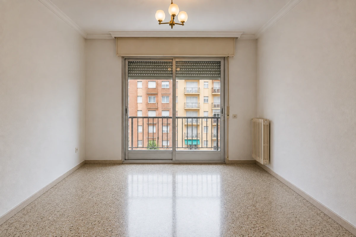 Fotograma de vídeo inmobiliario antes de eliminar elementos