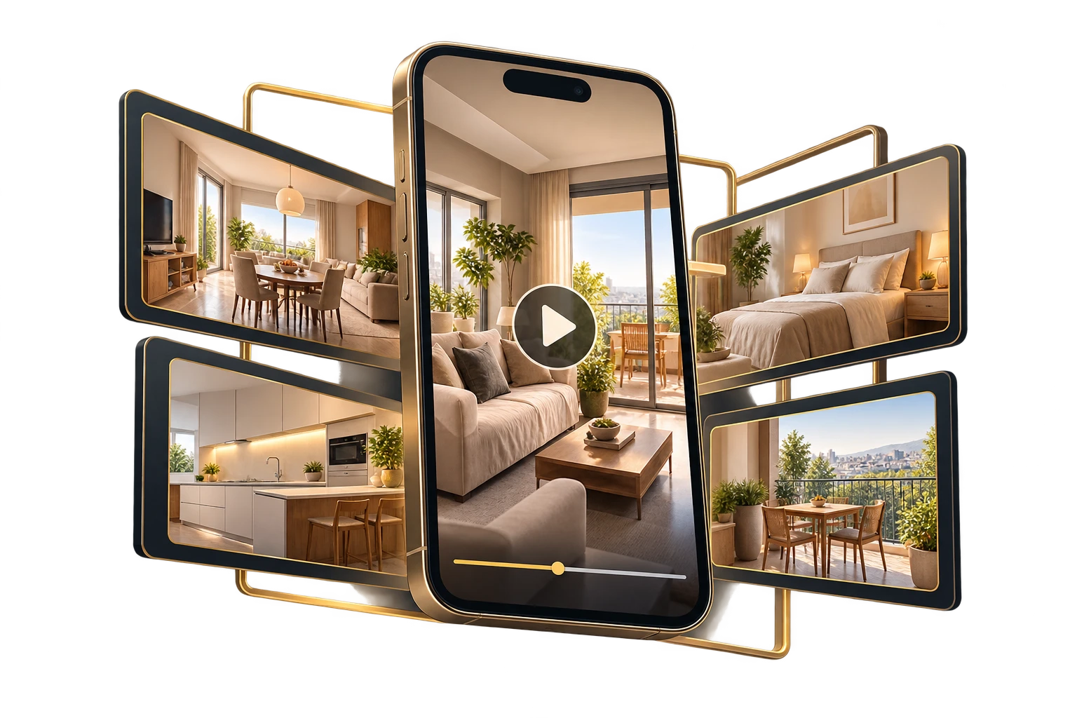 Presentación audiovisual diferente de una propiedad inmobiliaria